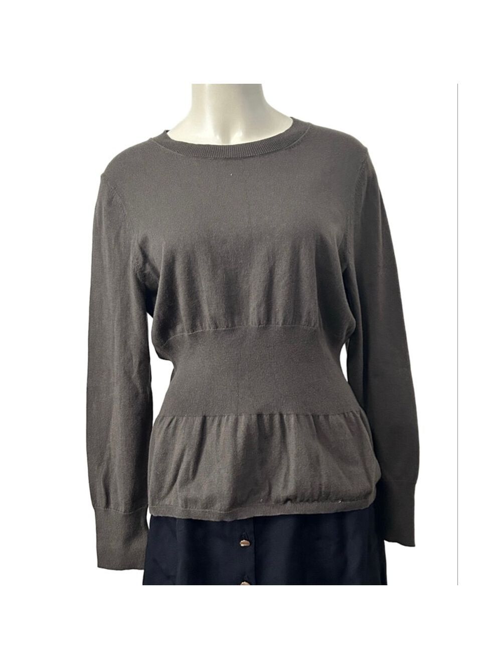 Carlisle Alder Cashmere Cotton Sweater Taupe Brown XL NWT
